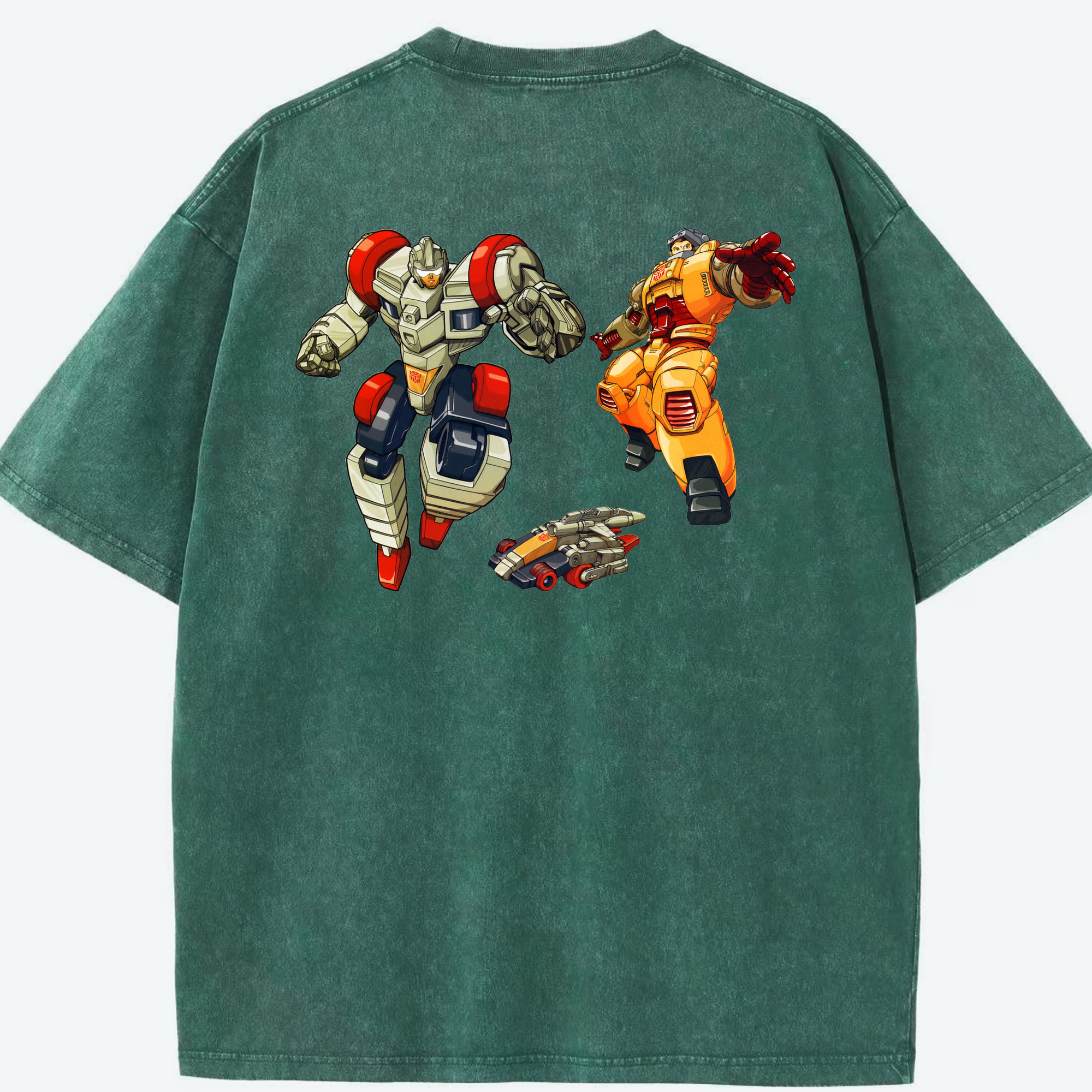 （画像用）  綿100% ヴィンテージ風 半袖Tシャツ（背面プリント）